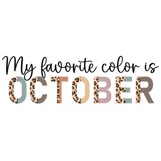 My Favorite Color is October